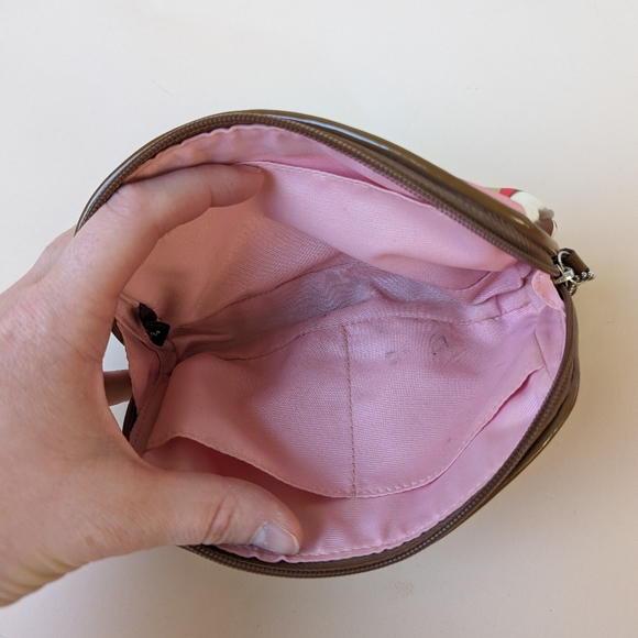 Coach Cosmetic Satin Pouch Multicolor Scarf Print - Picture 9 of 12